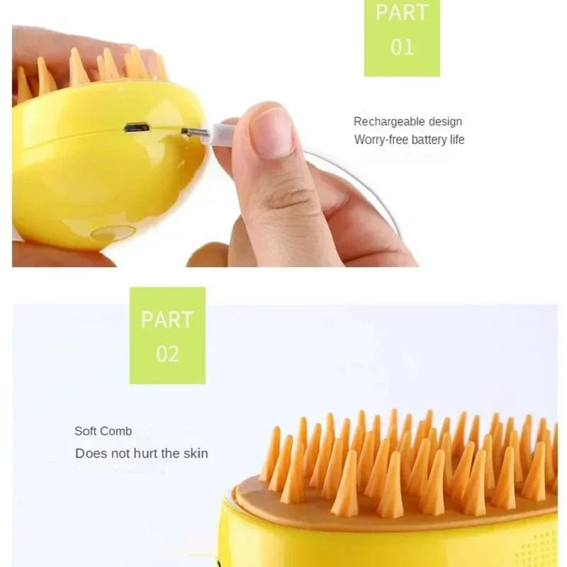 3 az 1-ben gőzölős macskakefe