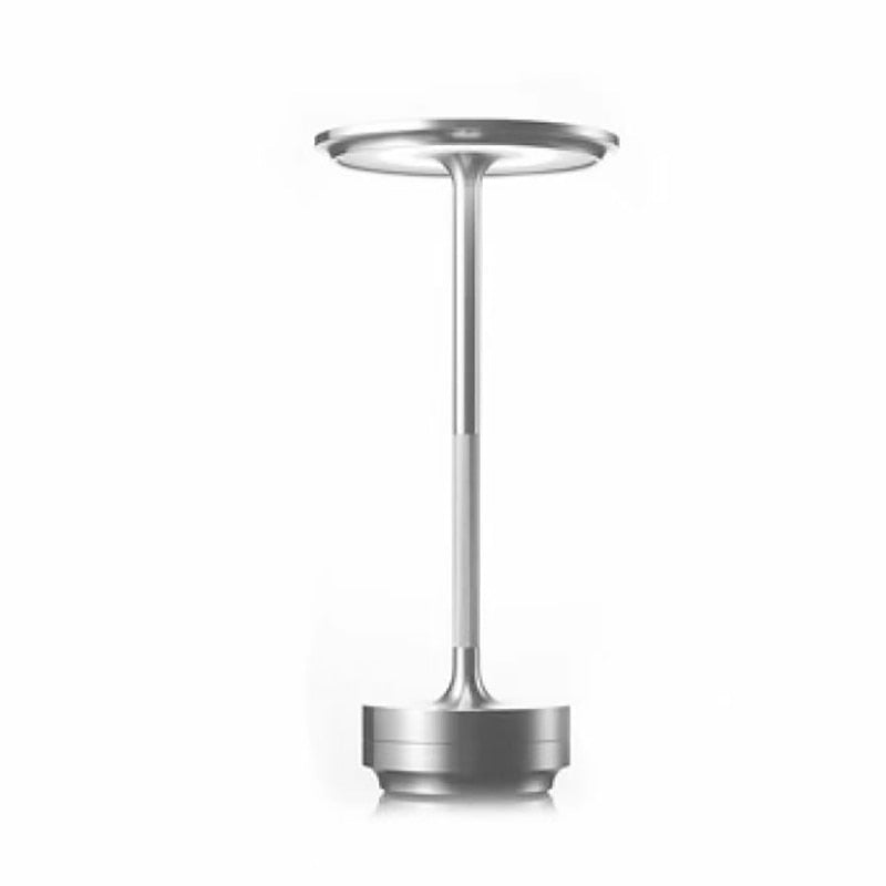 ShineCrest™ Kabellose Design-Tischlampe | Dimmbares LED-Licht aus Aluminium | Warmweiß, Wasserabweisend &amp; Elegant