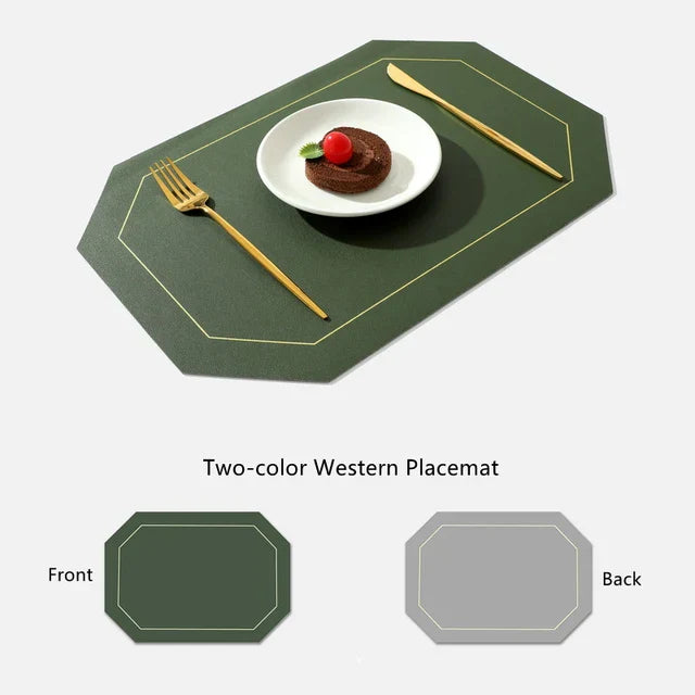 Double-layer PU leather placemat