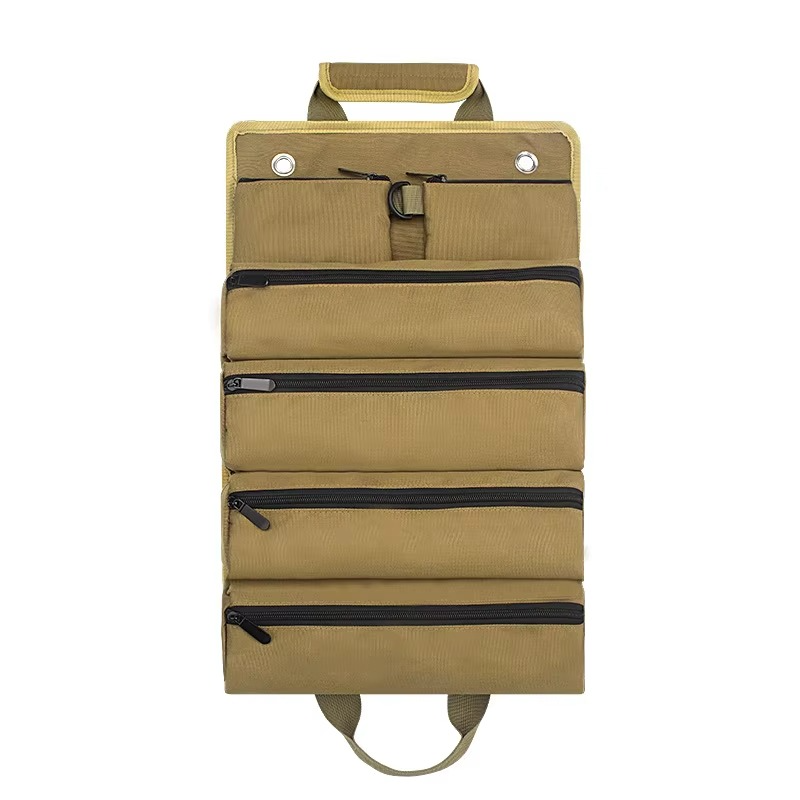 Werkzeug Rolltasche mit abnehmbaren Taschen | Robust, kompakt &amp; schneller Zugriff | Für Werkstatt, Baustelle, Auto &amp; Heimwerker