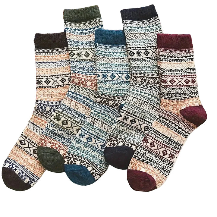 Damen Thermosocken | Extra dicke Wintersocken im 5er-Pack mit weichem Innenfutter