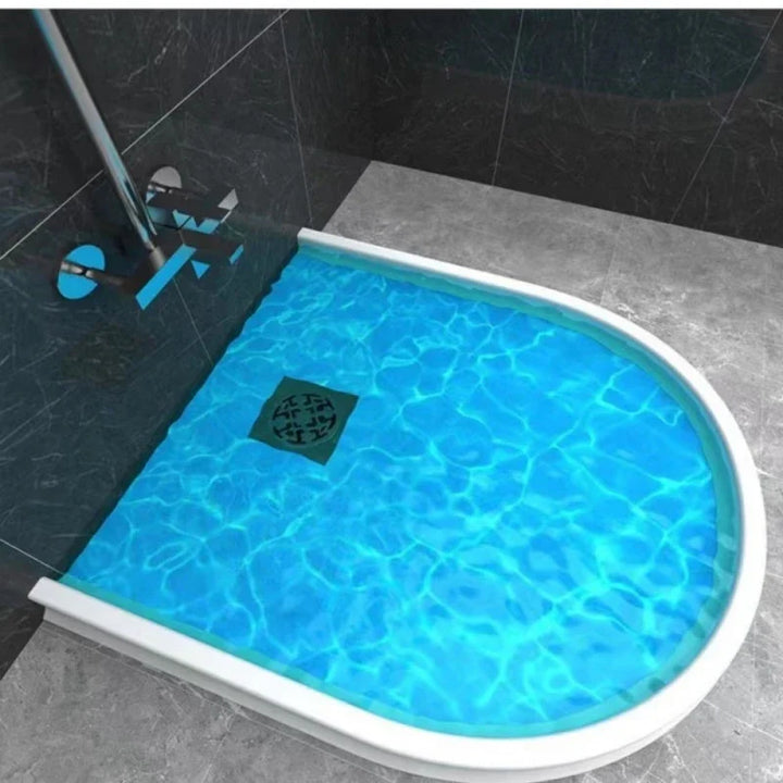 Duschabdichtung Silikon selbstklebend | Wasserstopp-Leiste gegen Spritzwasser | Zuschneidbar | 150–400 cm für Dusche &amp; Bad