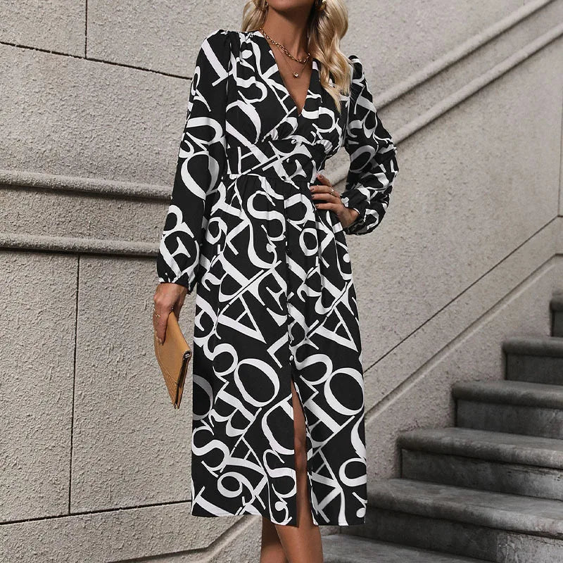Elena | Elegantné geometrické dámske šaty