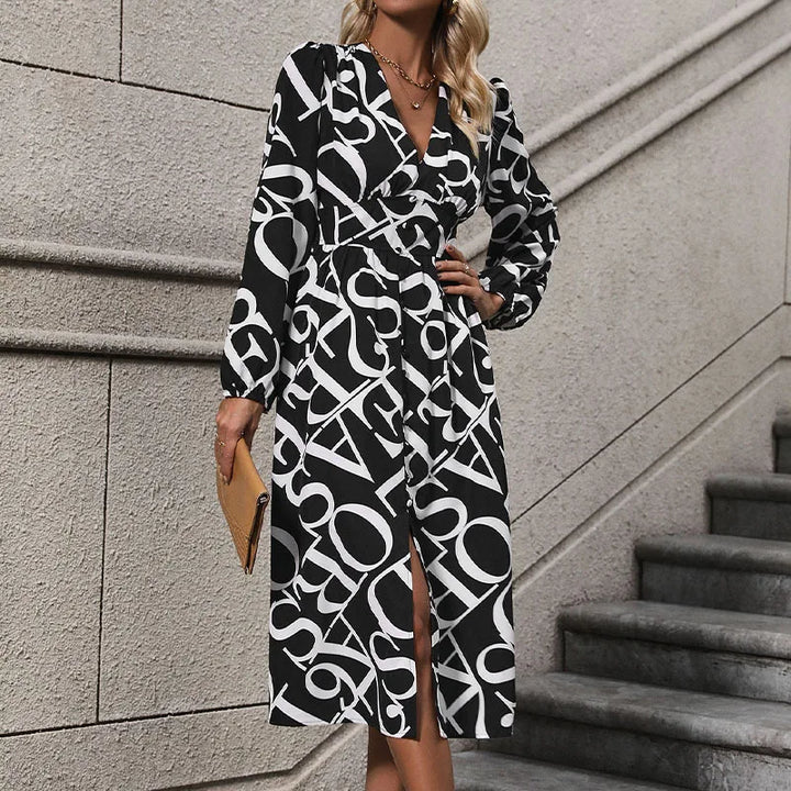 Elena | Elegantné geometrické dámske šaty
