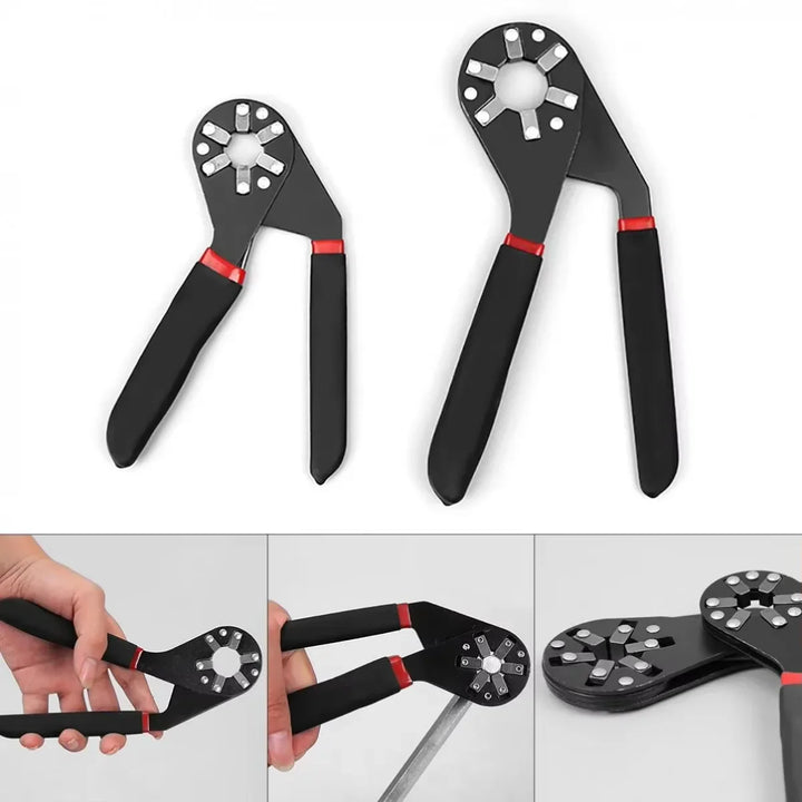 Adjustable wrench with fine adjustment | Wide clamping range &amp; anti-slip handle | Hardened steel, buy 1 get 1 free