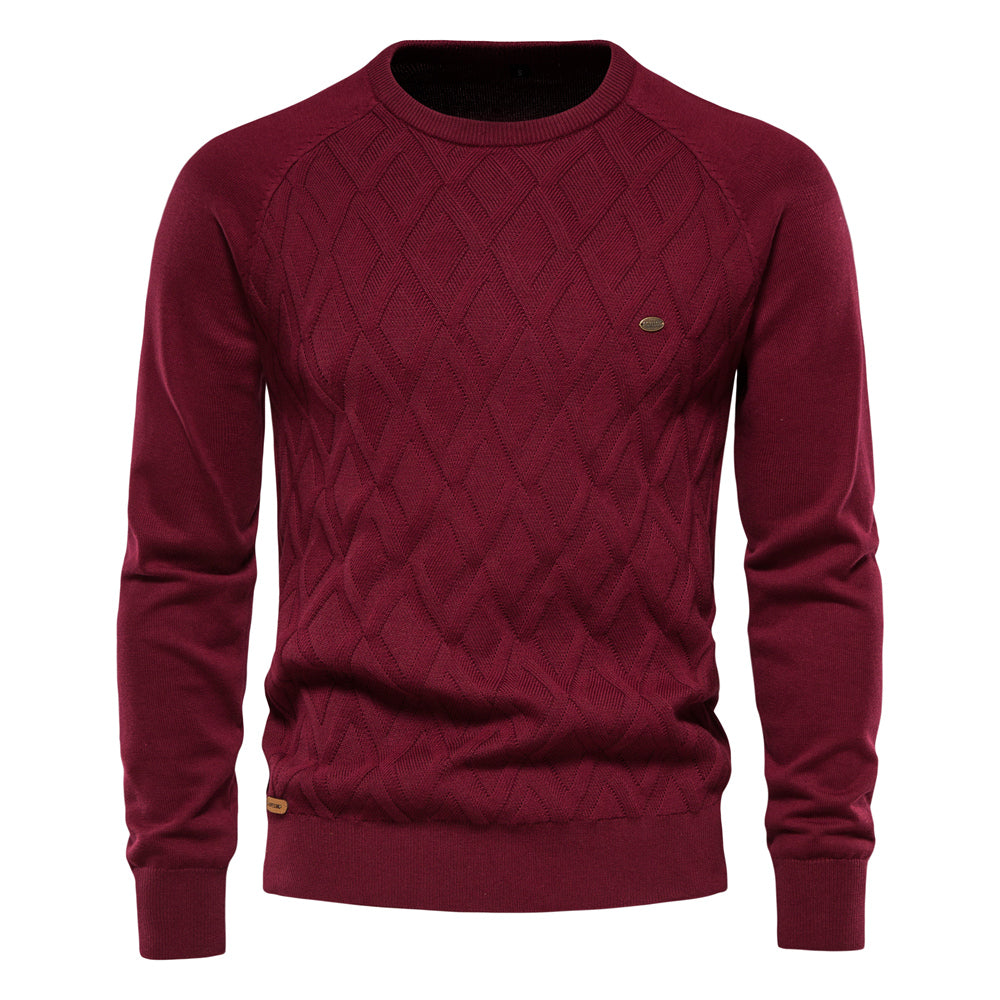 Herren Rollkragenpullover mit schmaler Passform | Warmer Strickpullover mit atmungsaktivem Stoff und eng anliegendem Rollkragen