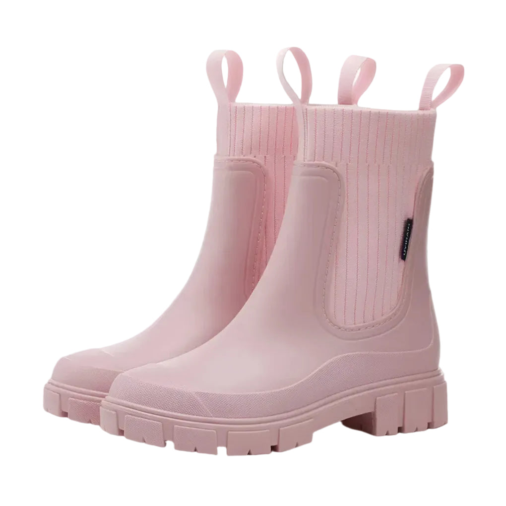 Damen Chelsea Boots wasserabweisend | Slip-on Stiefeletten mit elastischen Einsätzen, Profilsohle und dämpfender Innensohle