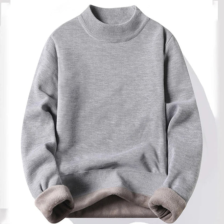 Herren Strickpullover mit halbhohem Kragen | Warmer Pullover mit lockerer Passform und bequemem Schnitt für Frühling und Herbst