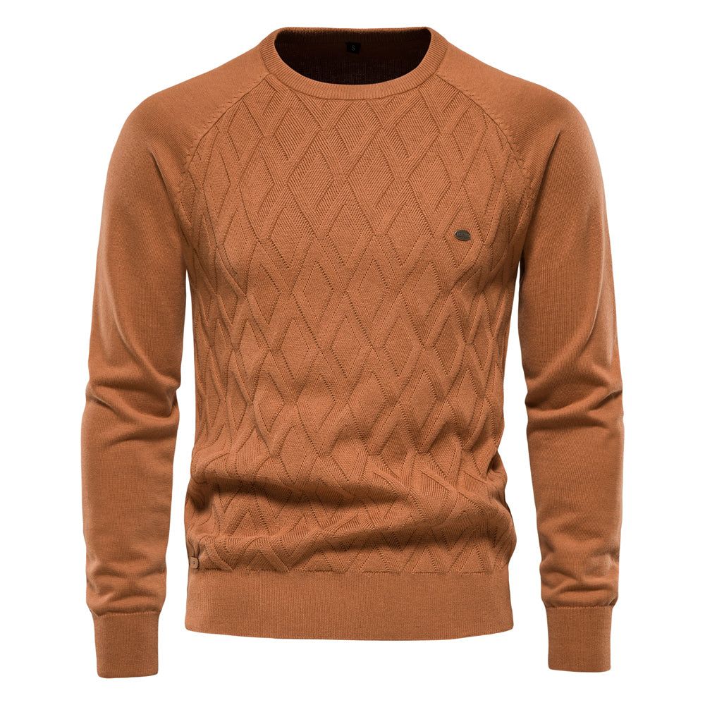 Herren Rollkragenpullover mit schmaler Passform | Warmer Strickpullover mit atmungsaktivem Stoff und eng anliegendem Rollkragen