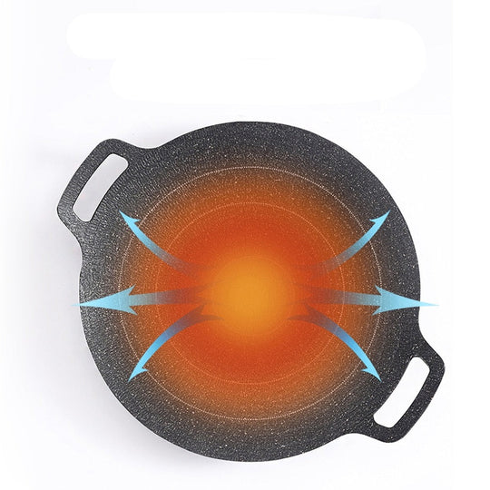 Stone pan non-stick 28 cm | Even heat for frying &amp; grilling | Suitable for all stove types