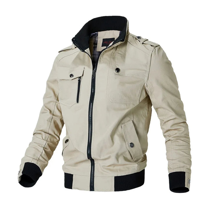 Herren Bomberjacke | Leichte Windjacke mit Reißverschluss für Frühling und Sommer