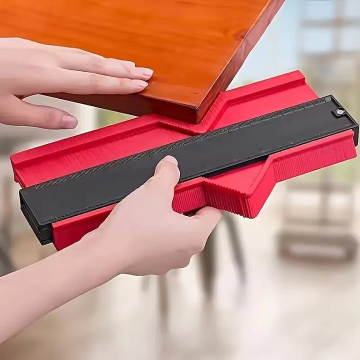 Contorno 25 cm per linee di taglio precise | Per battiscopa, laminato e piastrelle | Copiaforme in ABS, compatto e robusto