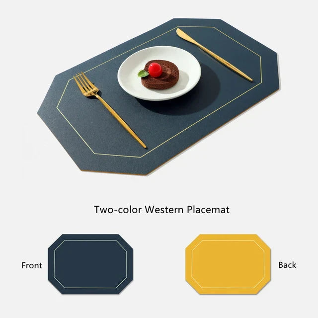 Double-layer PU leather placemat