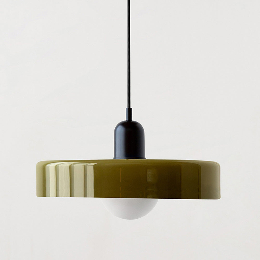 Pendant lamp made of metal &amp; glass with stained glass look | Ø25/Ø35 cm, G9 socket | Adjustable suspension | Crystal look