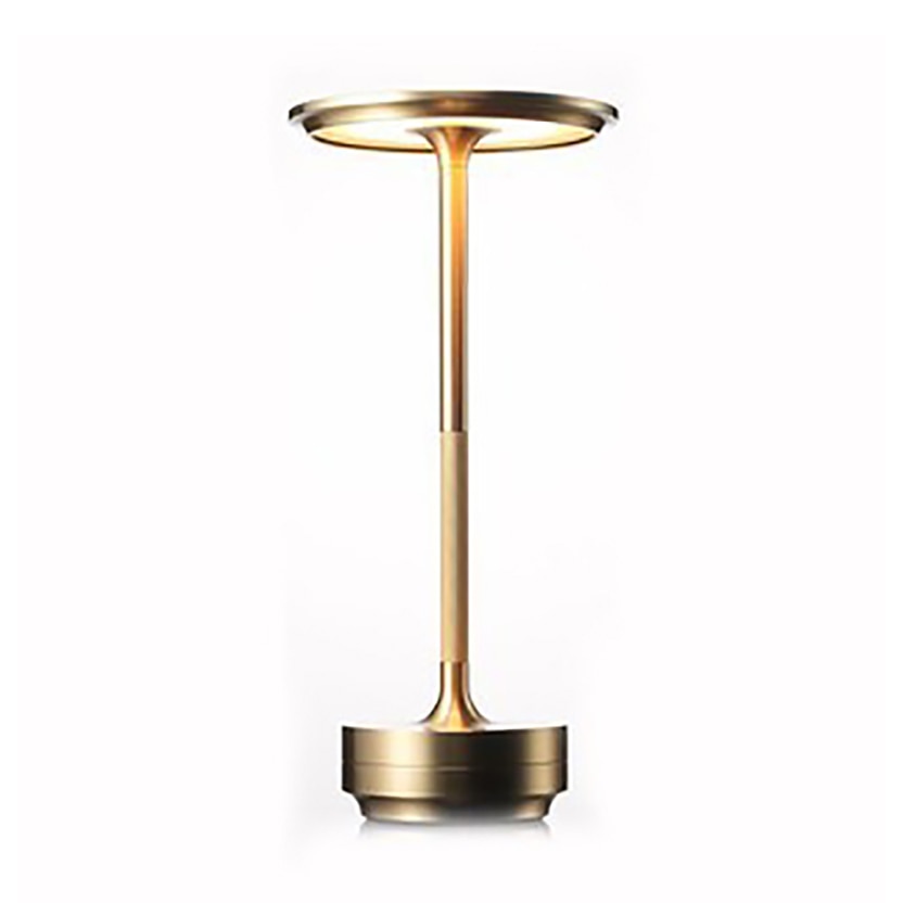 ShineCrest™ Kabellose Design-Tischlampe | Dimmbares LED-Licht aus Aluminium | Warmweiß, Wasserabweisend &amp; Elegant