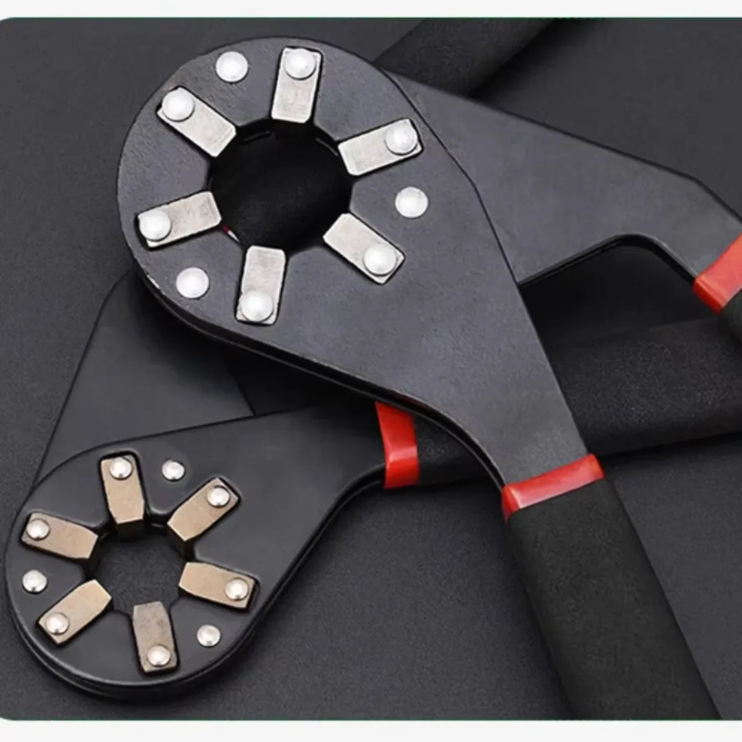Adjustable wrench with fine adjustment | Wide clamping range &amp; anti-slip handle | Hardened steel, buy 1 get 1 free