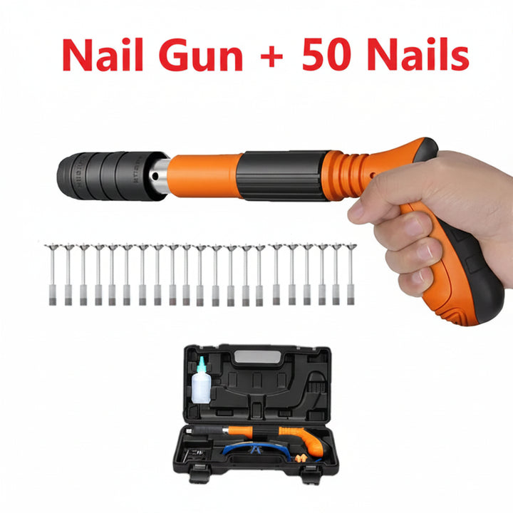 Pneumatic nail gun for wood &amp; assembly | precise nailing with fast trigger | for DIY, furniture making &amp; interior construction