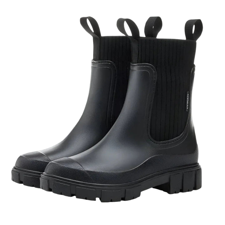 Damen Chelsea Boots wasserabweisend | Slip-on Stiefeletten mit elastischen Einsätzen, Profilsohle und dämpfender Innensohle