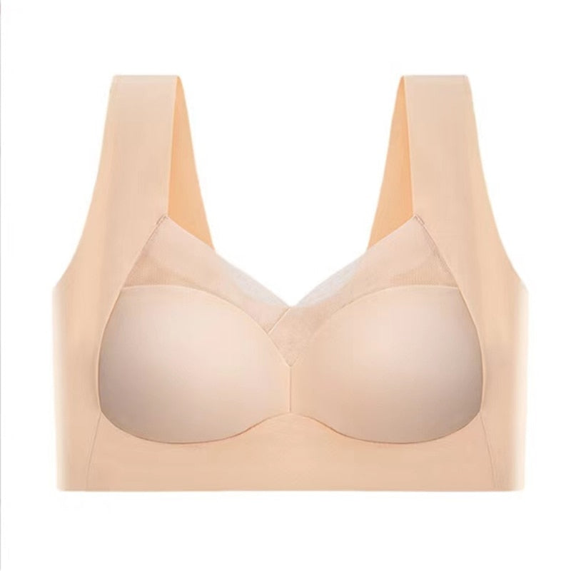 Soutien-gorge confortable sans armatures | Sans coutures et respirant | Maintien 360°, doux et extensible, idéal pour le quotidien, le sommeil et le sport (lot 1+2)