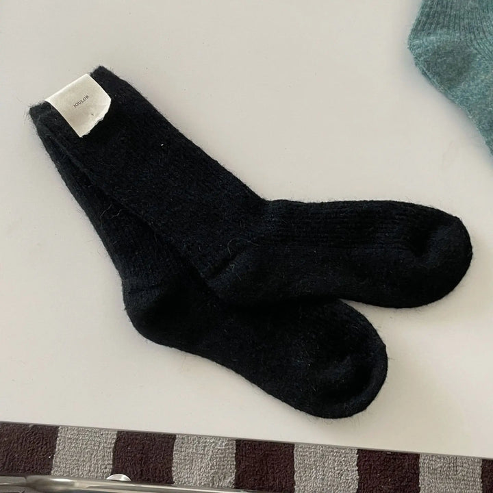 Damen Thermosocken | Extra dicke Wintersocken im japanischen Strickstil für warme Füße