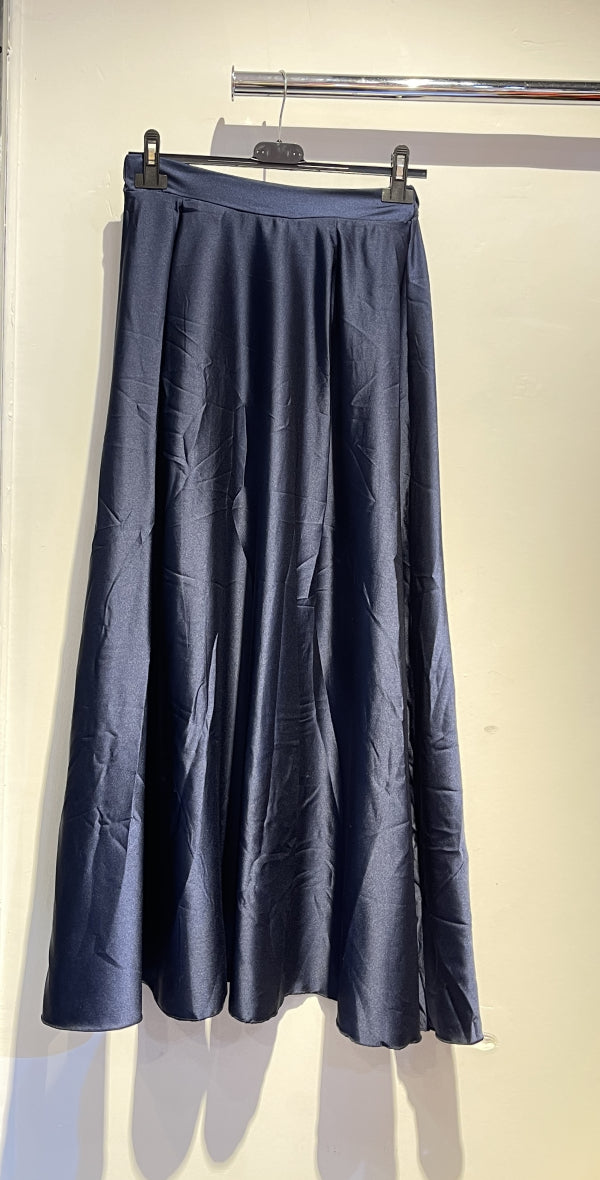 Damen Satinrock lang | Eleganter Maxirock mit fließendem Schnitt, leichtem Stoff und elastischem Bund für Alltag und Abendlooks