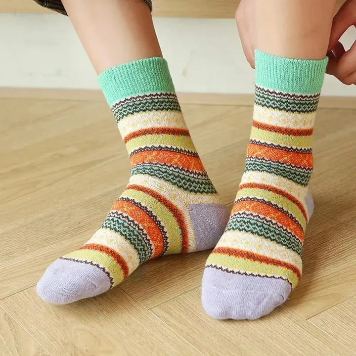 Damen Thermosocken | Extra dicke Wintersocken im 5er-Pack mit weichem Innenfutter