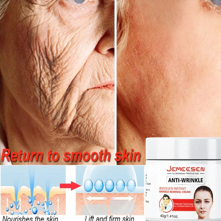 Anti-Falten Gesichtscreme 50 ml | Intensive Feuchtigkeitspflege für glattere Haut | Straffendes Hautgefühl &amp; strahlender Teint