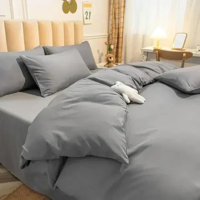 Wendbarer Bettdeckenbezug 200 × 230 cm | Weich und atmungsaktiv mit Reißverschluss und Eckenbändern | Waschbar bei 40 °C