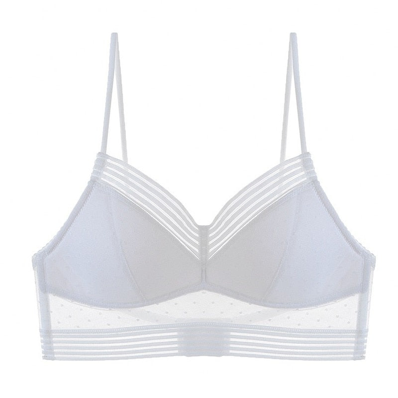 Strapless Push-up Lace Bra with Polka Dots | Light Padding &amp; Secure Support | Soft, Comfortable &amp; Summer-Ready (1+2 Set)
