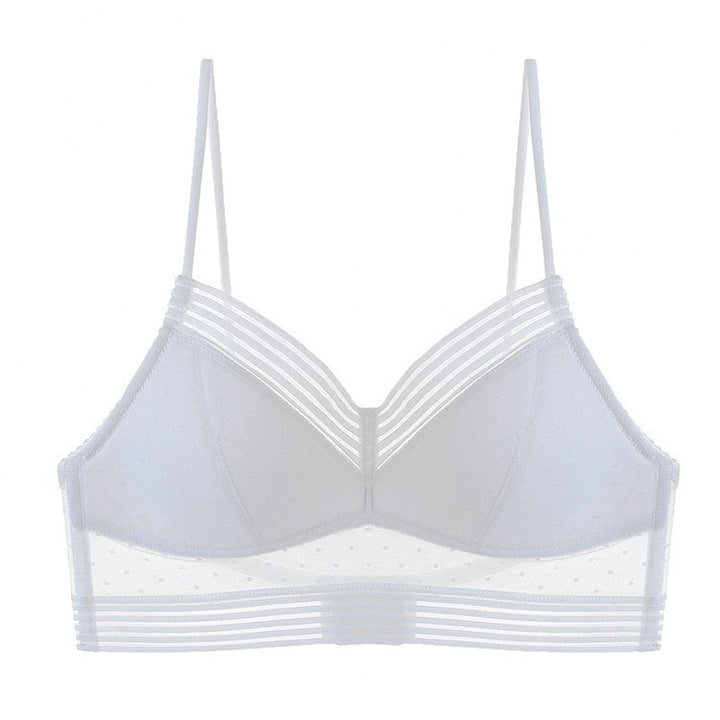 Strapless Push-up Lace Bra with Polka Dots | Light Padding &amp; Secure Support | Soft, Comfortable &amp; Summer-Ready (1+2 Set)