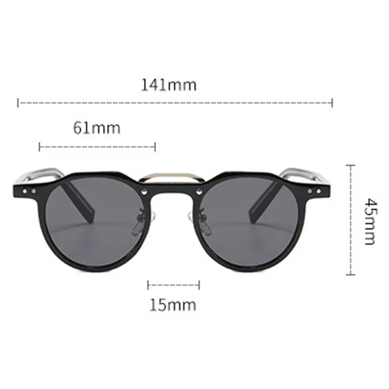 Retro Sonnenbrille mit markantem Rahmen | UV-Schutz für Alltag &amp; Urlaub | Leicht &amp; bequem, unisex | Vintage-Look für jedes Outfit
