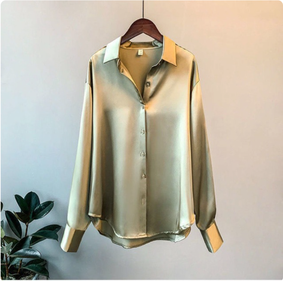 Janette | Chemisier élégant effet satin pour femme