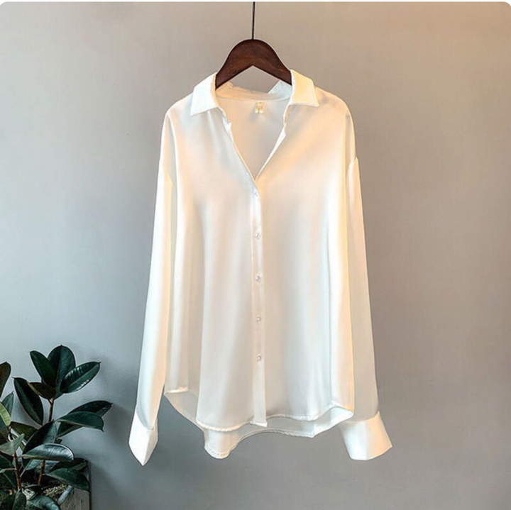 Janette | Chemisier élégant effet satin pour femme