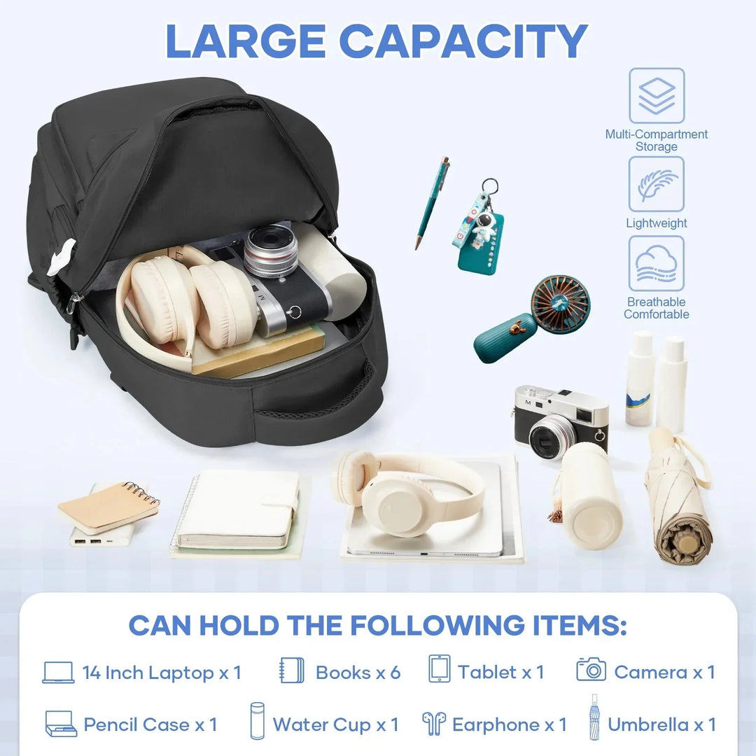 Schulrucksack | Rucksack mit mehreren Fächern und ergonomischen Schultergurten für Schule und Alltag