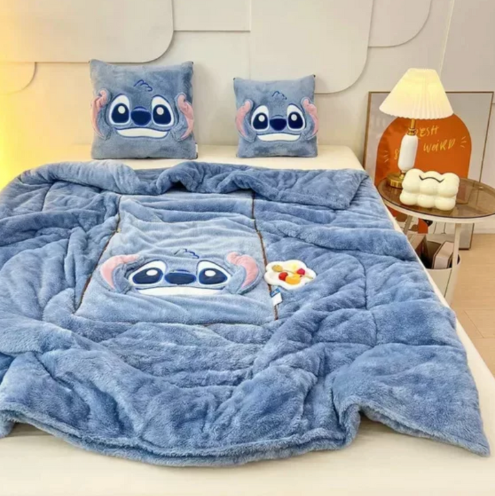 2-in-1 plush pillow-blanket | Usable as pillow, unfolds into blanket | Ultra-soft &amp; warm | Sizes: 90×190 to 200×200