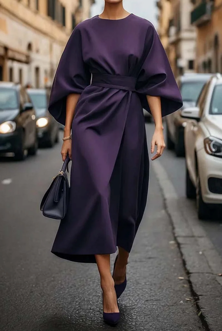 Clare - Stylish Maxi Dress with Belt
