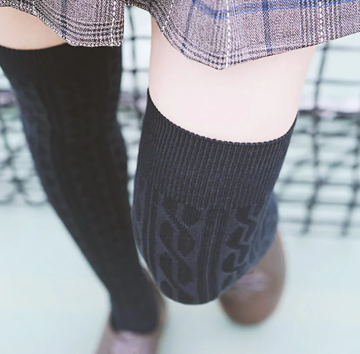 Damen Überknie Socken | Baumwollmix | Warm &amp; Atmungsaktiv | Einheitsgröße | Für Herbst &amp; Winter