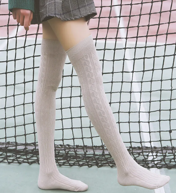 Damen Überknie Socken | Baumwollmix | Warm &amp; Atmungsaktiv | Einheitsgröße | Für Herbst &amp; Winter