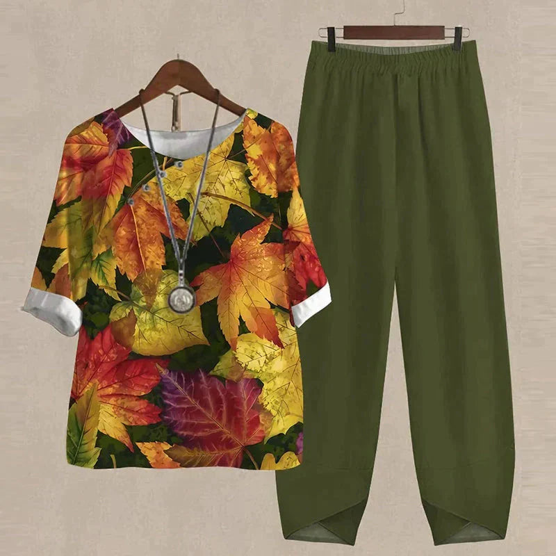 Damen-Zweiteiler mit Hemd &amp; High-Waist-Hose | Elegantes Hosen-Set mit lockerer Passform für Alltag &amp; Freizeit