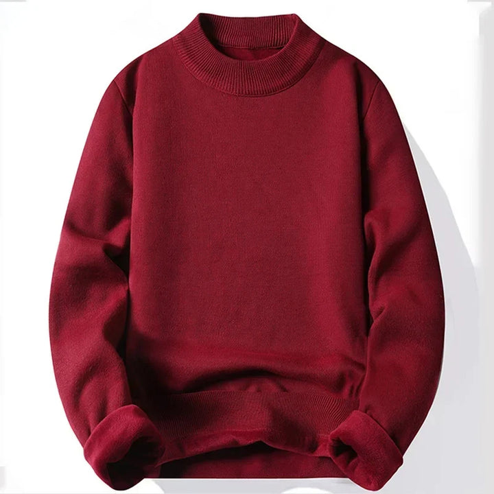Herren Strickpullover mit halbhohem Kragen | Warmer Pullover mit lockerer Passform und bequemem Schnitt für Frühling und Herbst