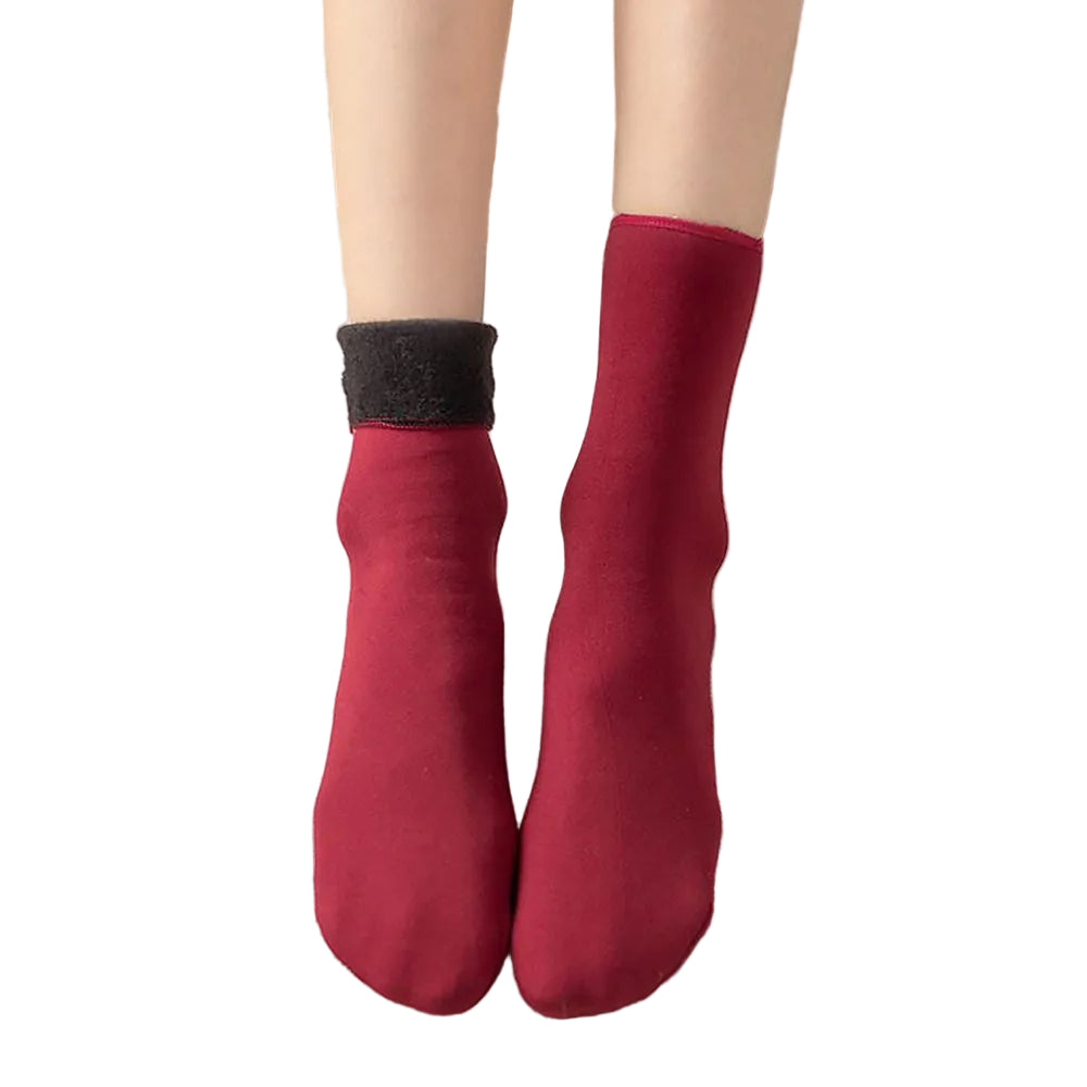 Damen Wintersocken | Flauschig gefütterte Thermosocken mit elastischer Passform für kalte Tage