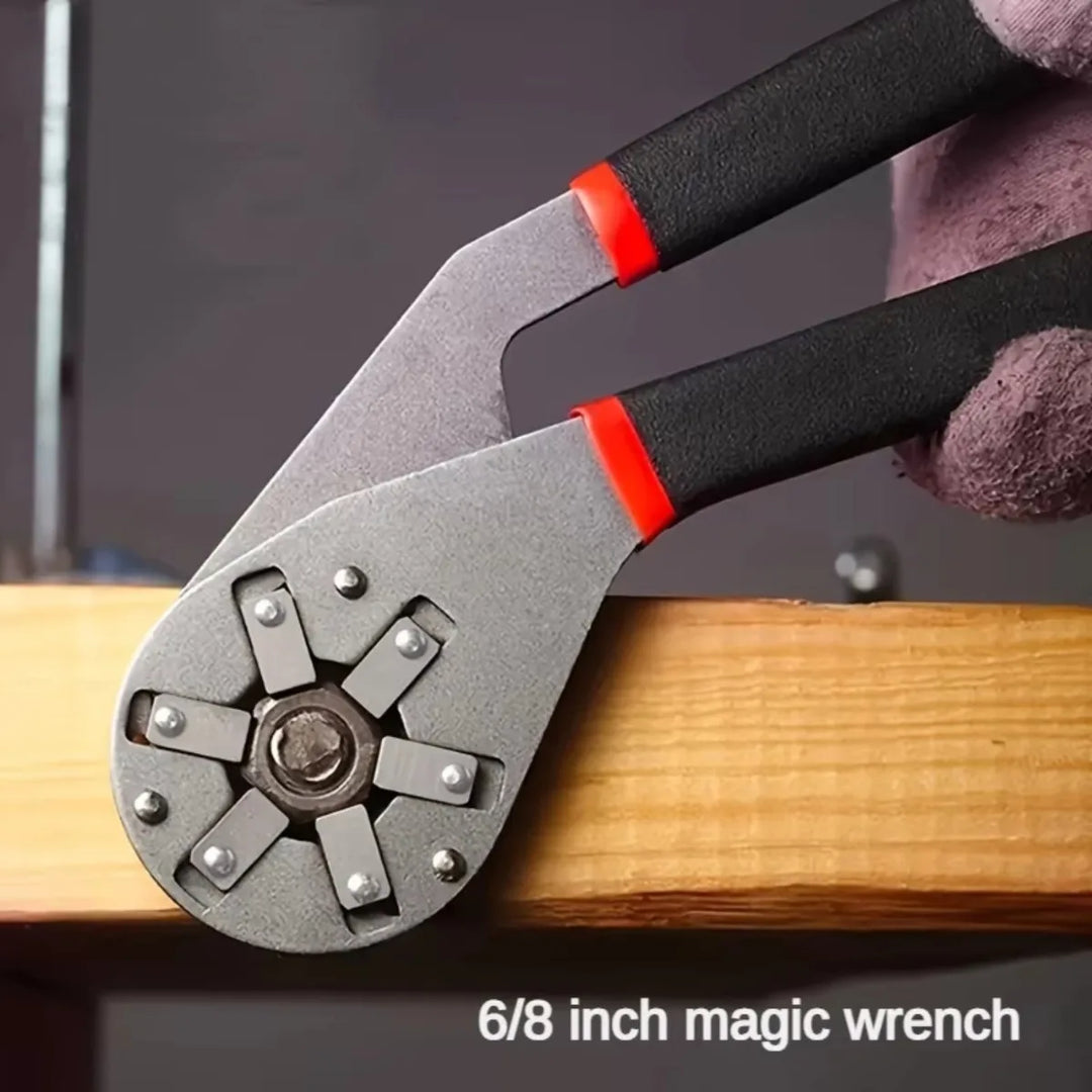 Adjustable wrench with fine adjustment | Wide clamping range &amp; anti-slip handle | Hardened steel, buy 1 get 1 free