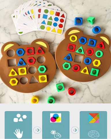 Farbenwürfel Denkspiel für Kinder | Fördert Logik &amp; Kreativität | Lernspiel ohne Bildschirm