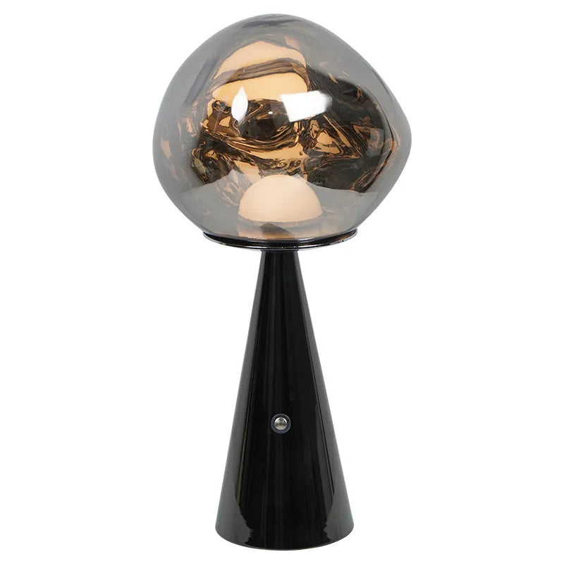 LED Lava Tischlampe 13 x 28,5 cm | Warmweißes und buntes Licht | Kompakte Dekolampe für Wohnzimmer, Schlafzimmer und Büro