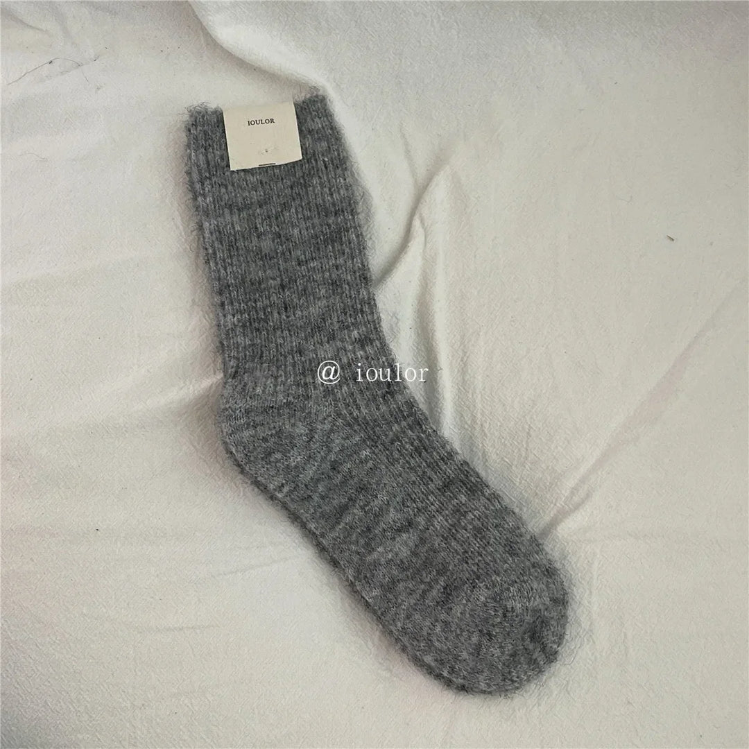 Damen Thermosocken | Extra dicke Wintersocken im japanischen Strickstil für warme Füße