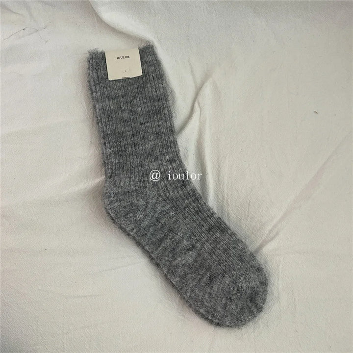 Damen Thermosocken | Extra dicke Wintersocken im japanischen Strickstil für warme Füße