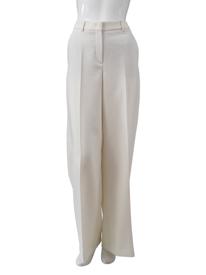 Damen Weithose | Cremefarbene Hose mit weiter Passform und hohem Tragekomfort