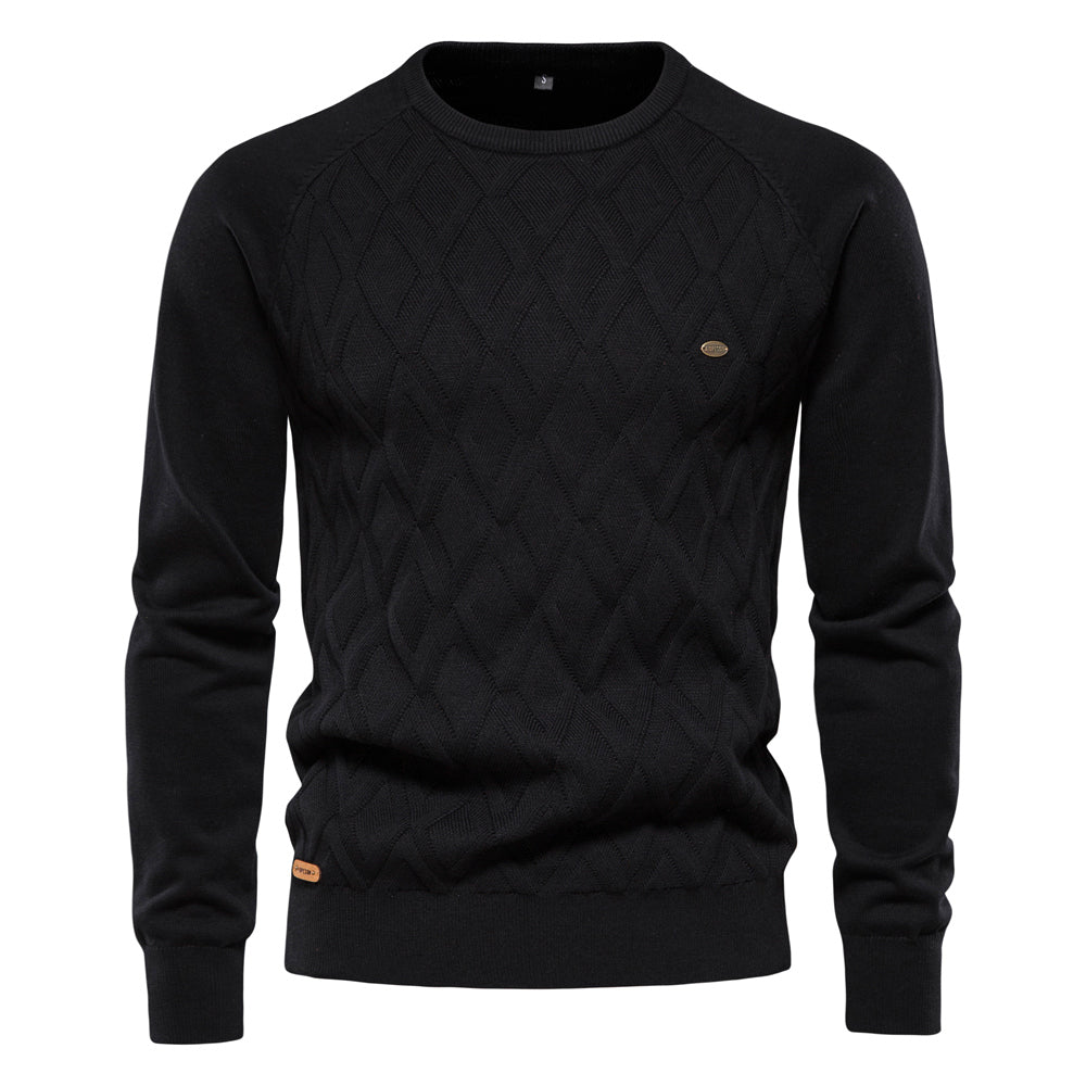 Herren Rollkragenpullover mit schmaler Passform | Warmer Strickpullover mit atmungsaktivem Stoff und eng anliegendem Rollkragen