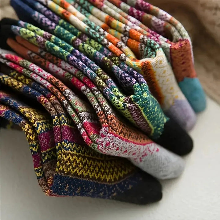 Damen Thermosocken | Extra dicke Wintersocken im 5er-Pack mit weichem Innenfutter