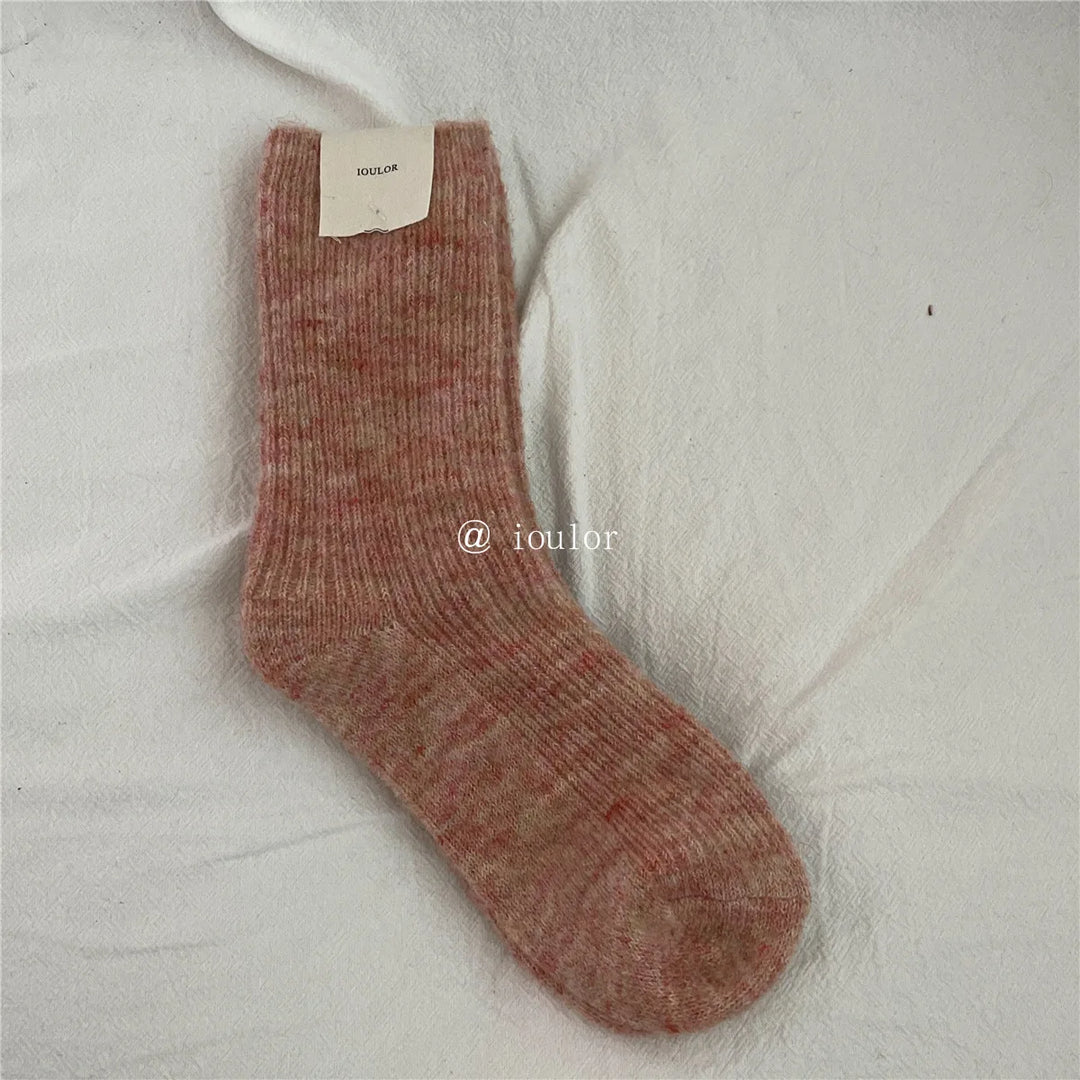Damen Thermosocken | Extra dicke Wintersocken im japanischen Strickstil für warme Füße